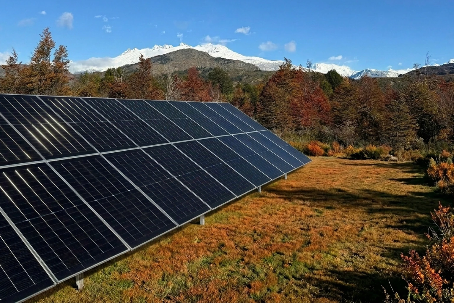 Energía solar y agua tratada